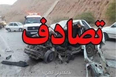 تصادف شدید 4 خودرو در غرب تهران