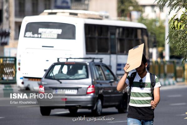 افزایش نسبی دما در بیشتر مناطق كشور