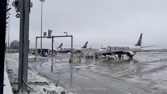 برف شدید، پروازهای فرودگاه منچستر را لغو کرد