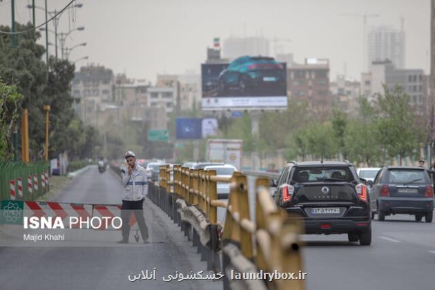 آلودگی ۲۵ ایستگاه سنجش کیفیت هوای تهران