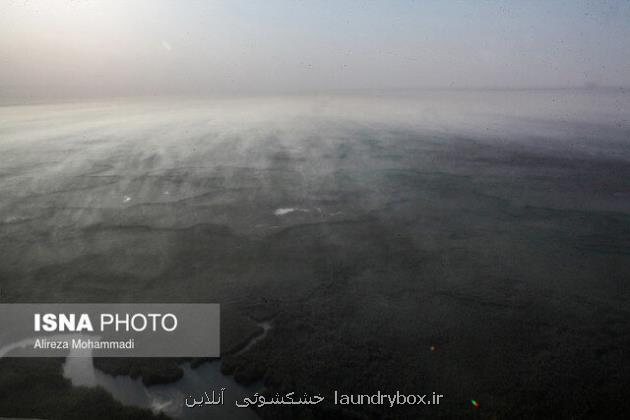 دود حریق بخش عراقی هورالعظیم در خوزستان