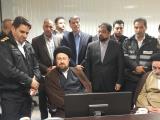 بازدید یادگار امام از مقر ستاد فرماندهی و كنترل ترافیكی محدوده بهشت زهرا