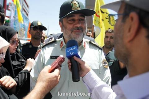 فرمانده ناجا: مشكل امنیتی از راهپیمایی گزارش نشده است