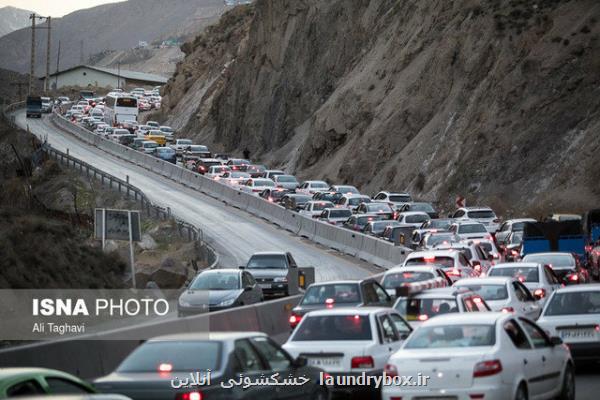 ترافیك سنگین و پرحجم در جاده های شمال