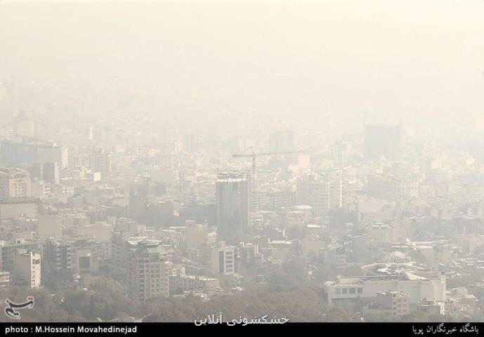 آلوده ترین مناطق تهران روی نقشه