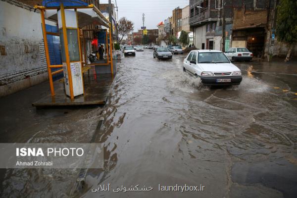 آبگرفتی معابر عمومی در شهر قم بعلاوه فیلم