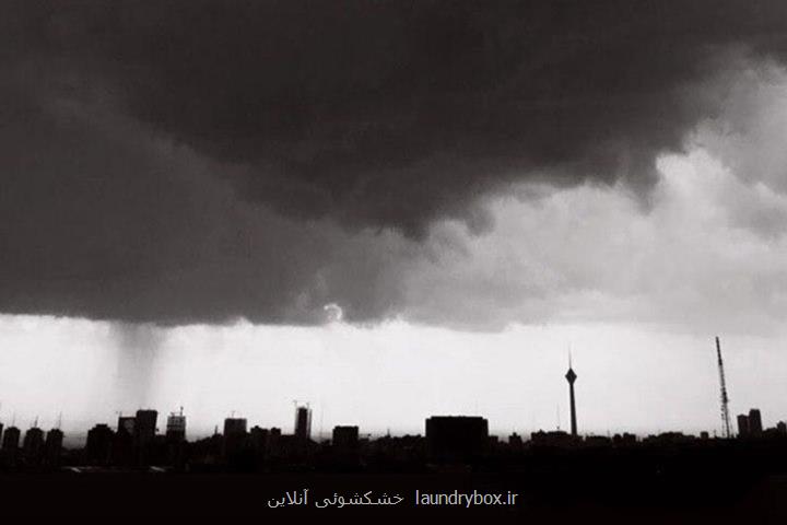 عكس رقص ابرها در آسمان تهران