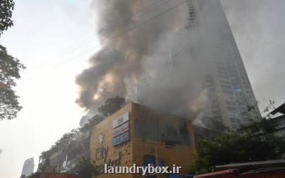 تخلیه 3500 نفر به دنبال آتش سوزی شدید در مركز خرید بمبئی